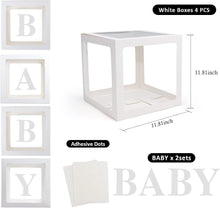 Load image into Gallery viewer, White Surprise Box For Baby Shower Birthday Party Balloon Decor Boxes