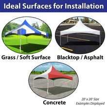 Load image into Gallery viewer, 20' x 30' High Peak Frame Party Tent - White FOR RENT