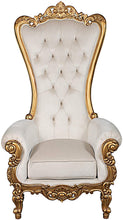 Load image into Gallery viewer, Queen or King Chair Gold