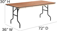 Load image into Gallery viewer, 6ft Tables - rectangular