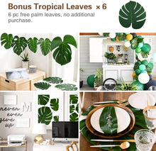 Load image into Gallery viewer, Garland Arch Kit, Balloons 101 PCS, Artificial Palm Leaves 6 PCS, Wedding Birthday Decorations, Baby Shower, for Girl Boy