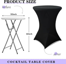 Load image into Gallery viewer, spandex cocktail table cover
