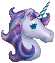 Load image into Gallery viewer, Unicorn Balloons Unicorn Party Decoration Happy Birthday Balloon (Pink Purple)
