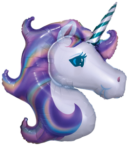 Unicorn Balloons Unicorn Party Decoration Happy Birthday Balloon (Pink Purple)