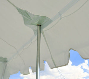20' x 20' Standard Canopy POLE TENT  - White FOR RENT